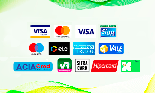Aceitamos os Cartões